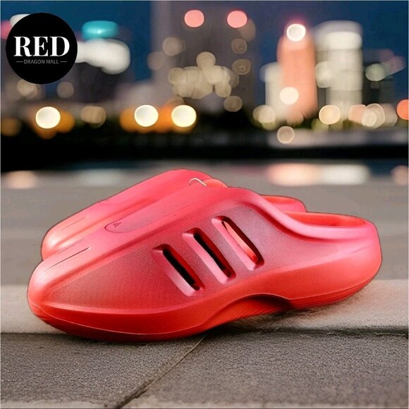 Adidas Originals adiFOM IIInfinity Mule Scarlet Red Slides JI4552 - Men\'s Sz 12 main image 14